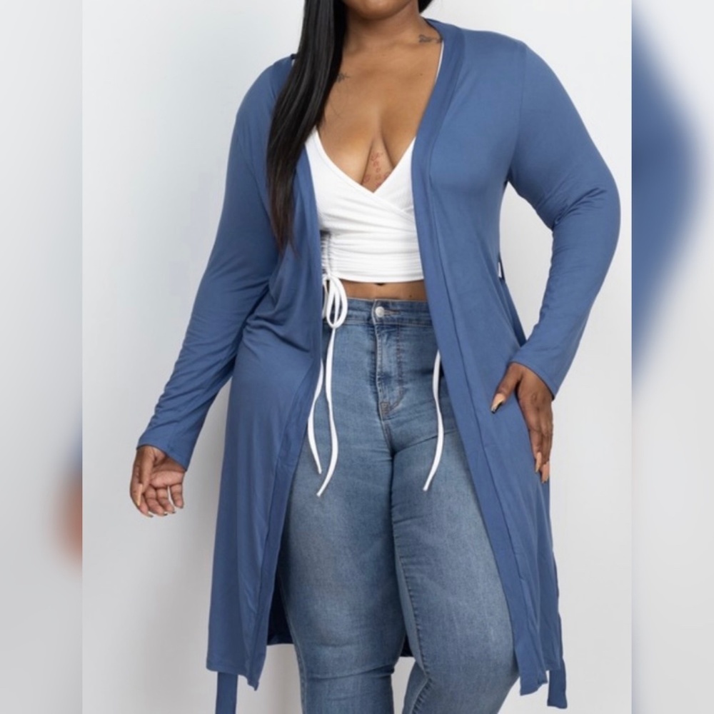Belted cardigan XL-3XL